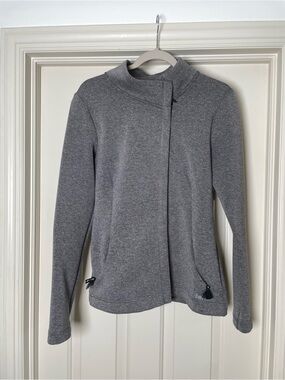 BENCH Gray Zip-Front Heathered Jacket